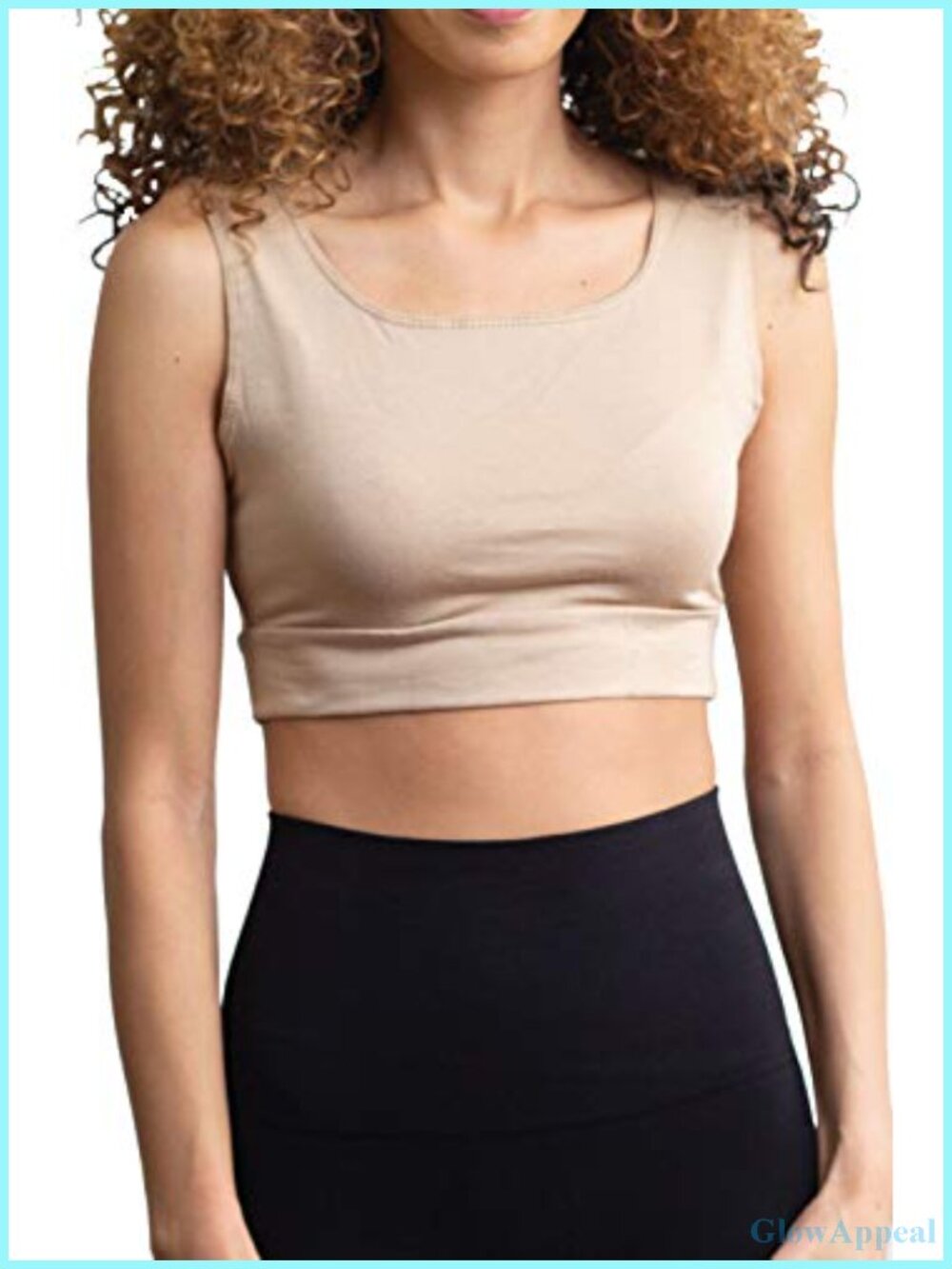 Half Tank Top Seamless Cami Layering Crop Undershirt for Women